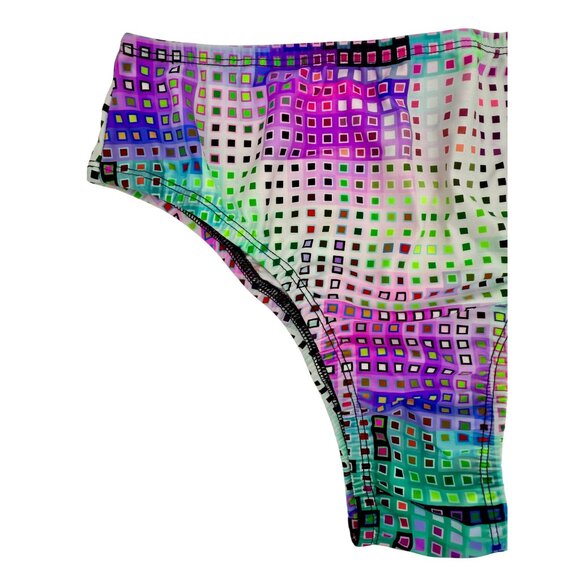 Crazed Wear 2 Piece Rave Set Y2K Cyber Fairycore Festival Costume EDM Club Dance - Picture 7 of 16